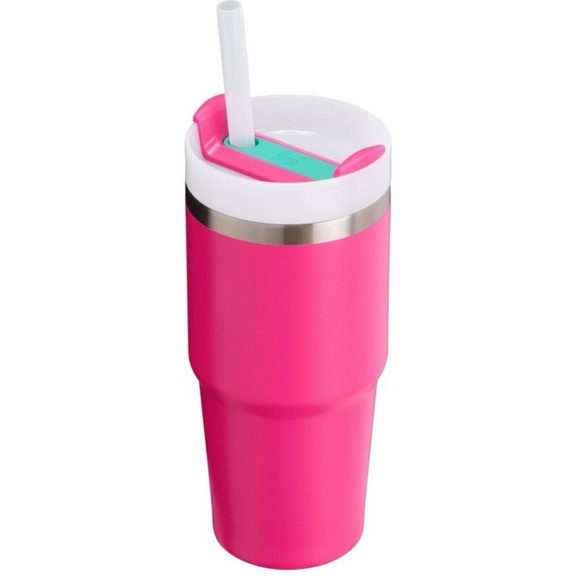 NWT Stanley Bright Pink Travel Tumbler with Straw - Picture 2 of 5